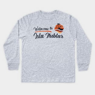 Welcome to Isla Nublar Kids Long Sleeve T-Shirt